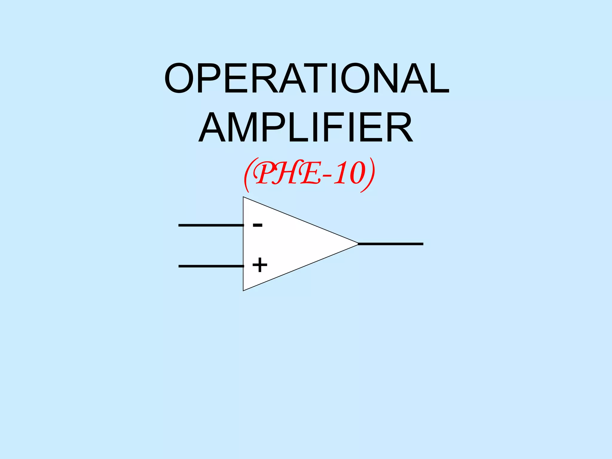 OPERATIONAL AMP.ppt