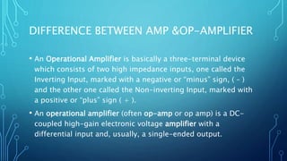 Operational amplifier PPTX