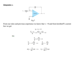 OPERATIONAL AMPLIFIER and its applications | PPTX