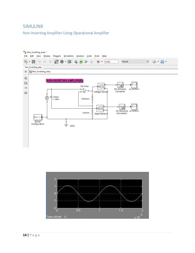 Operational Amplifiers with MATLAB