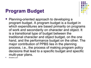 Operational budgeting | PPT