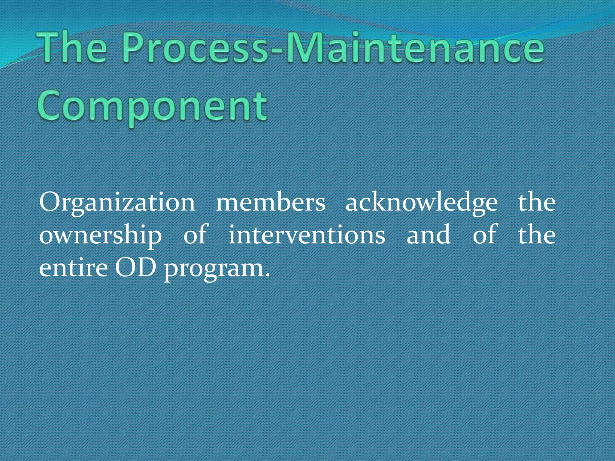 Operational components of od | PPTX