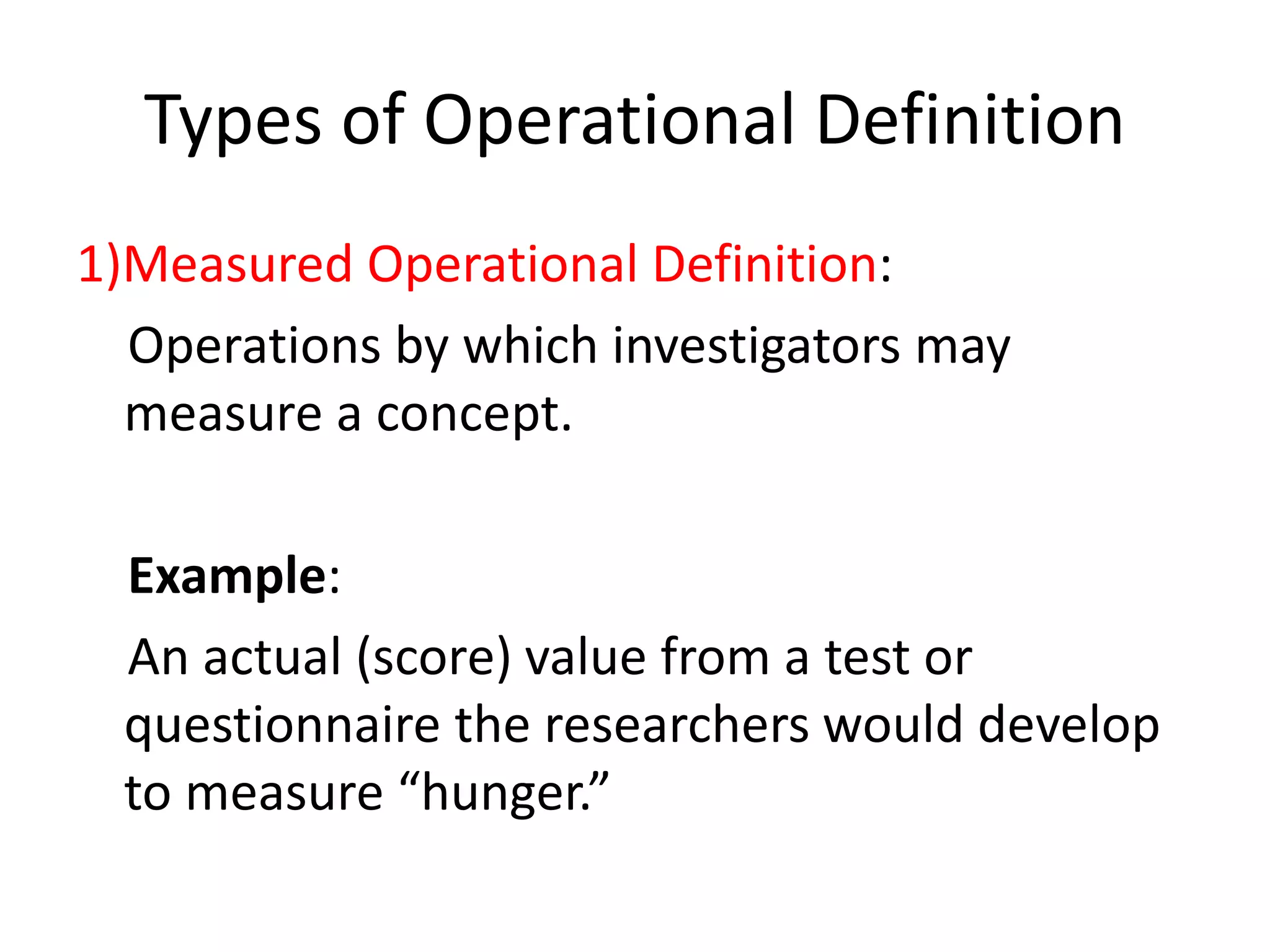 Operational definition PPT Operational definition PPT