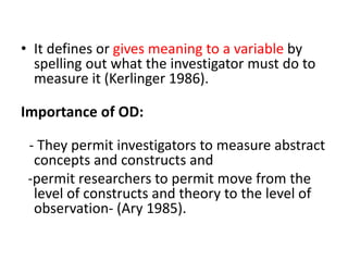 Operational definition | PPTX