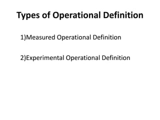 Operational definition | PPT
