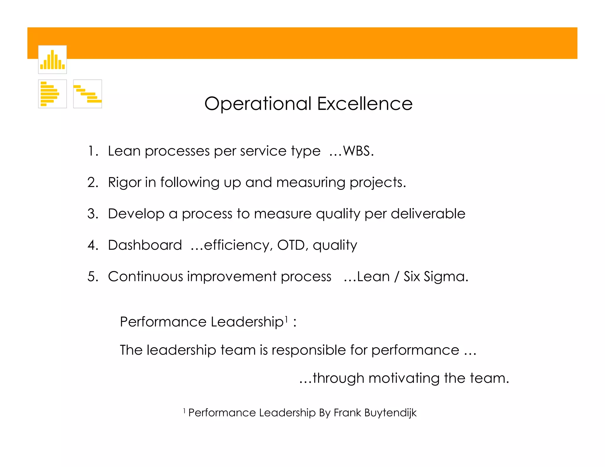 Operational Excellence