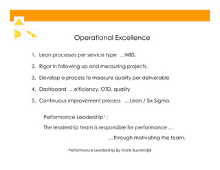 Operational Excellence