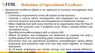 Operational Excellence Covering different techniques and benefits | PPTX