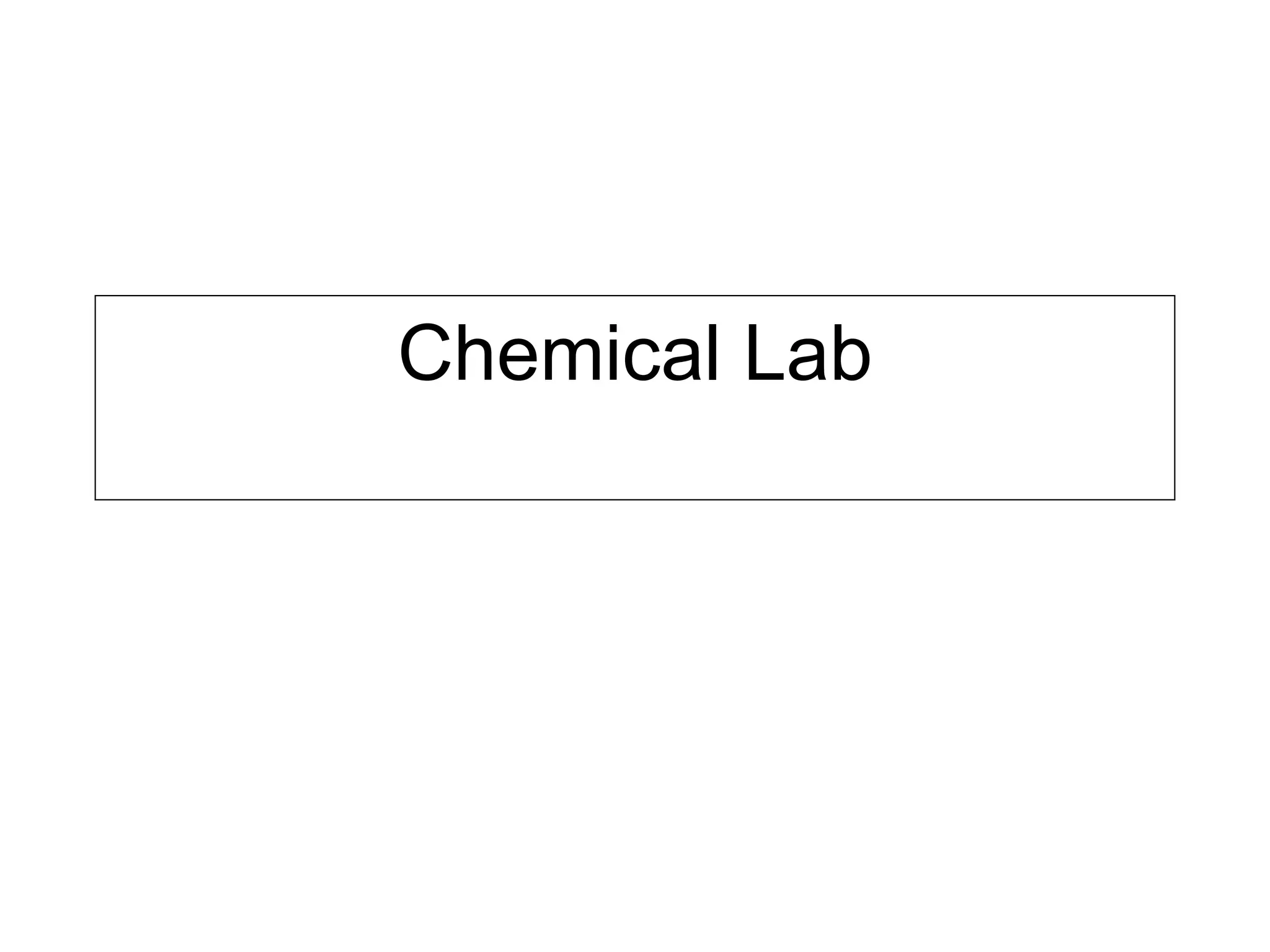 Chemical Lab 