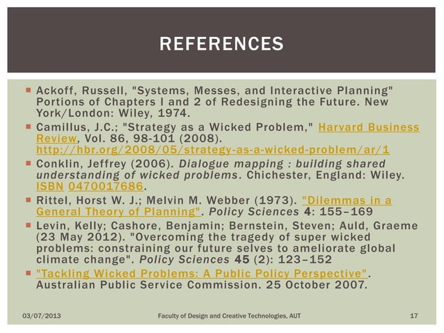 Operationalizing wicked problem solving to create desirable futures | PPT