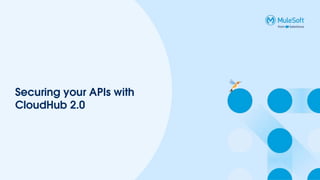 Securing your APIs with
CloudHub 2.0
 
