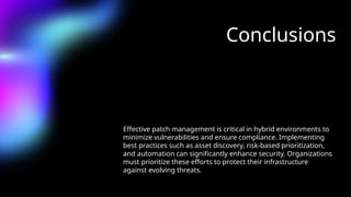 Operationalizing Patch Management slides | PPTX