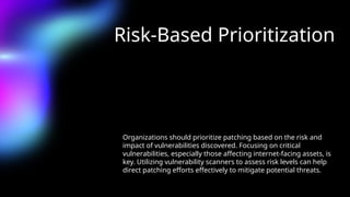 Operationalizing Patch Management slides | PPTX