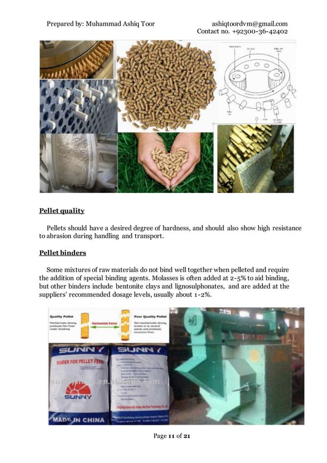Operational mechanisms of feed mill