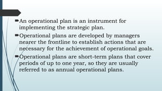 Operational Planning. OPERATIONAL PLANNING | PPTX
