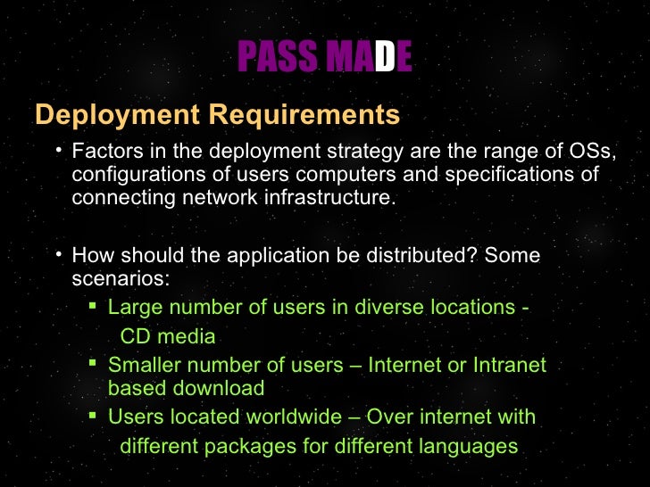 Operational Requirements
