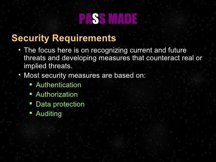 Operational Requirements
