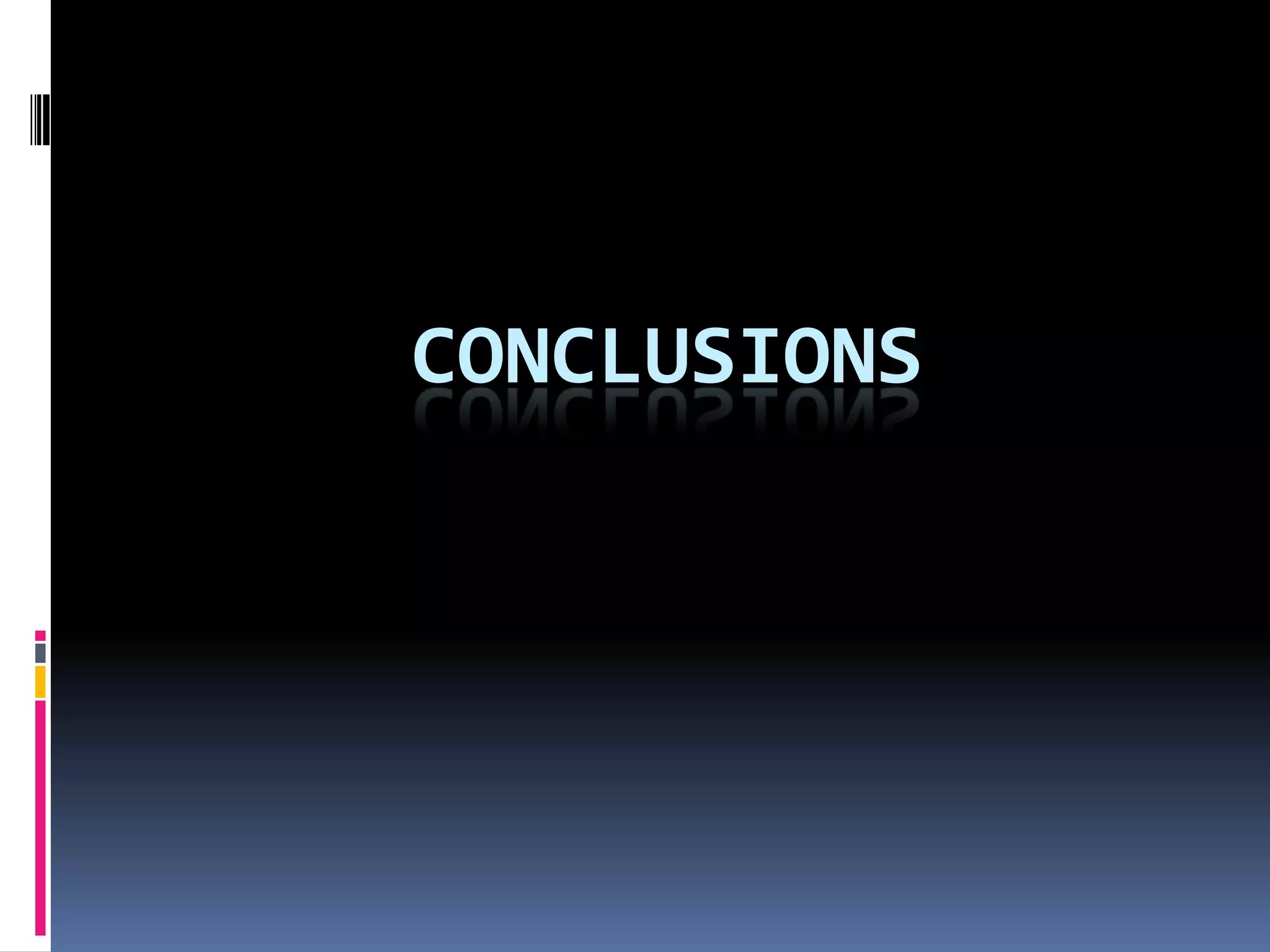 CONCLUSIONS
 