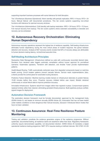 Operational Resilience as Doctrine: Architecting Zero-Failure ...