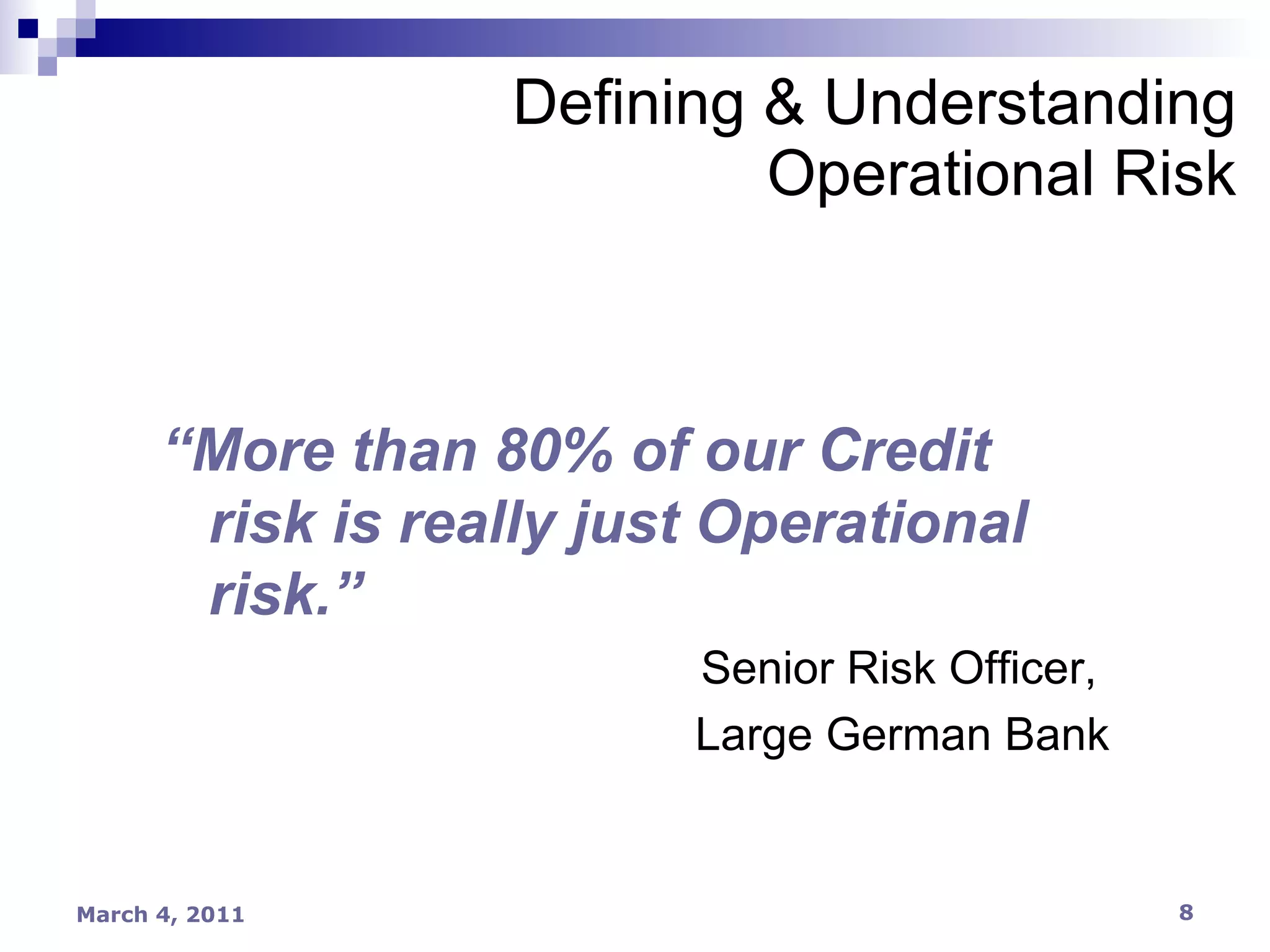 Operational Risk & Basel Ii | PPT