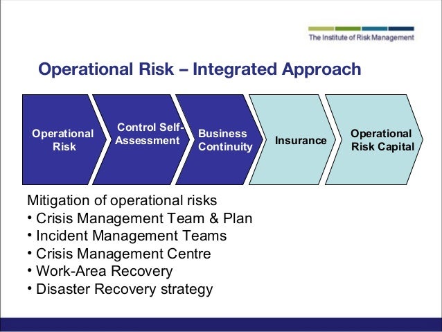 Managing operational risks business plan