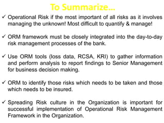 Operational risk (by ms.sweta vijuraj)