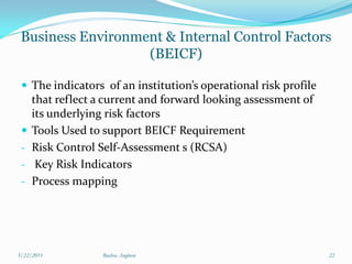 Operational risk management (orm) | PDF