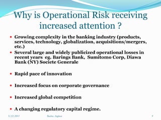 Operational risk management (orm) | PDF