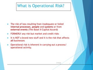 operational risks examples – operational risk: 7... operations risk management power point presentation. | PPT