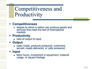 Operation and competitiveness | PPT