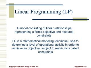 Operational Programming operationa research chapter 3 PowerPoint | PPT