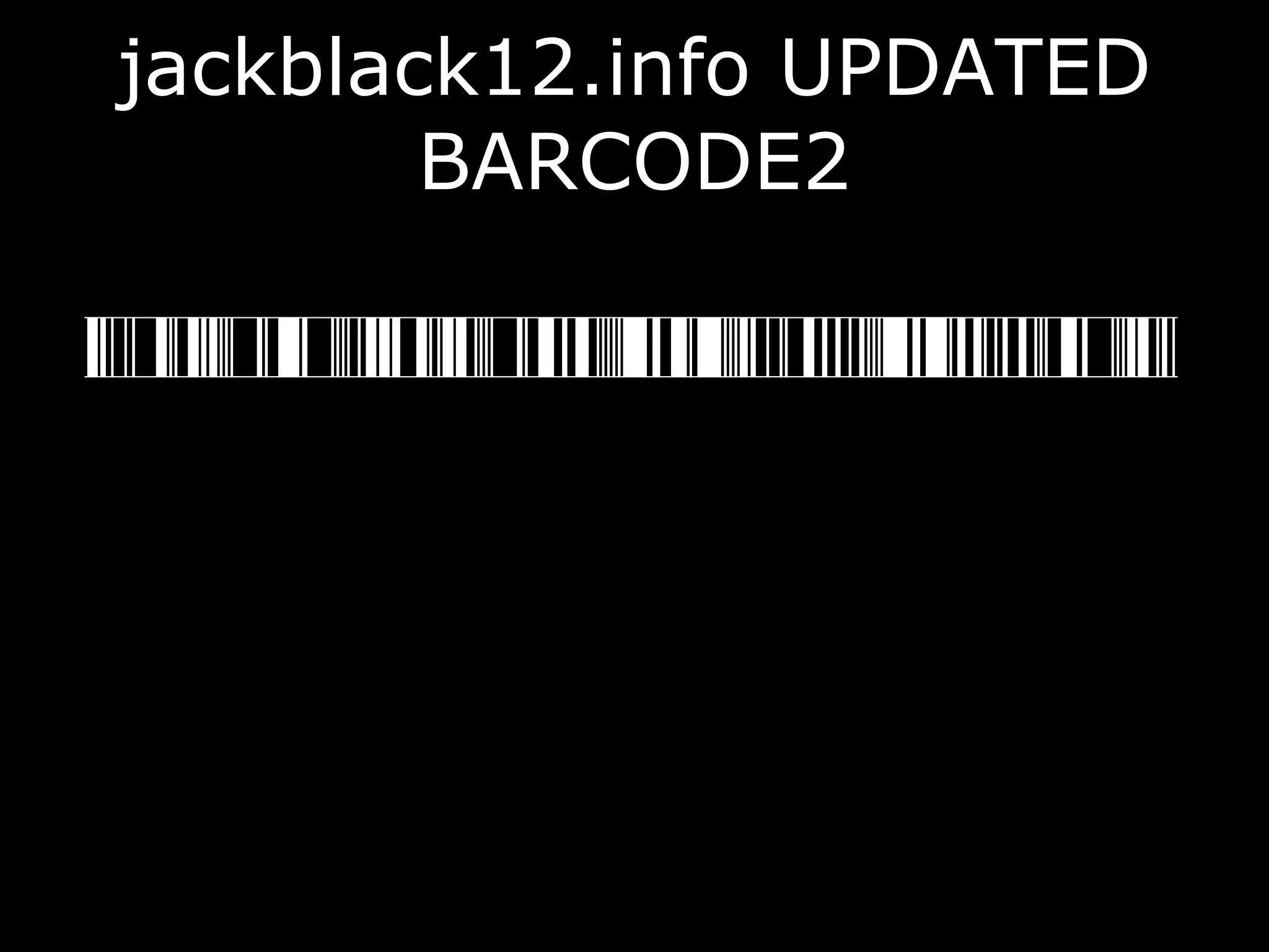 jackblack12.info UPDATED BARCODE2 