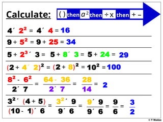 Mastering the Order of Operations: BIDMAS and Calculations | PPTX
