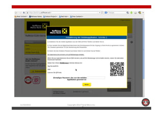 11/10/2014 Copyright 2014 Trend Micro Inc. 
2 
 