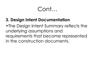 Design Intent Document Example Commissioning and Operations | PPT