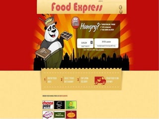 Food
Express
E-Commerce

Why use ECommerce ?
Process of Ecommerce
Types of E-commerce
FoodExpress.com
Process
How it works
Operational Process
Capacity Planning

 