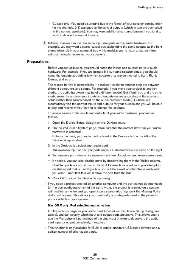 Operation manual cubase