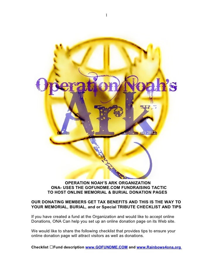 Operation Noah S Ark Gofundme Com Operation Noah S Ark Gofundme Com