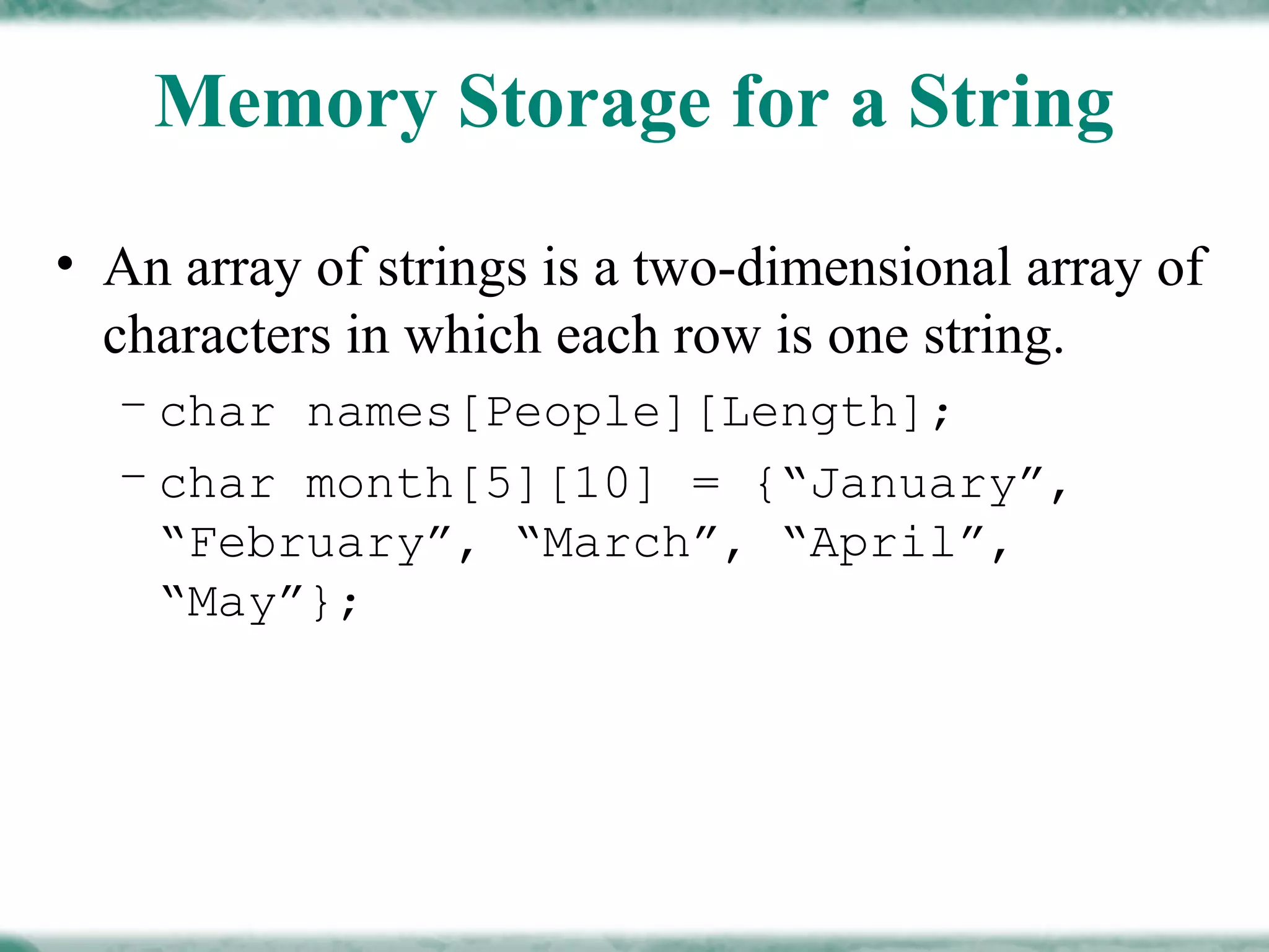 Operation on string presentation | PPT | Programming Languages | Computing