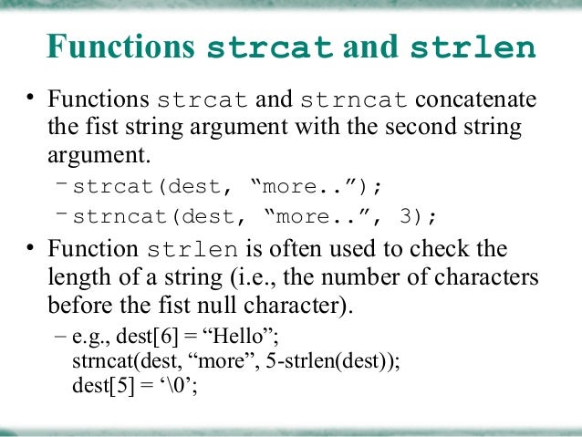 Operation on string presentation