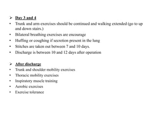 Operation on the pleura