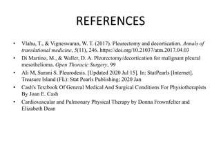 Operation on the pleura