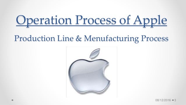 Operation process of apple