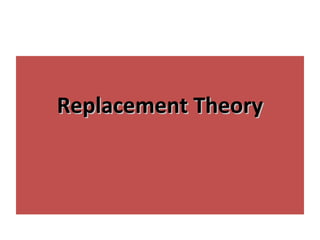 Replacement TheoryReplacement Theory
 