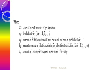 Operation research ppt chapter two mitku | PPTX