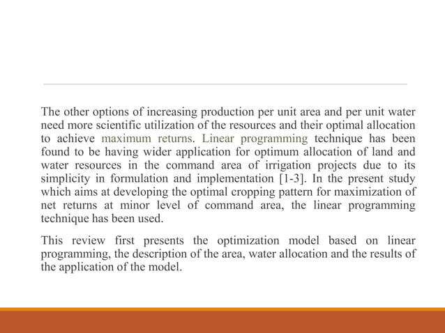 Operation research project | PPT