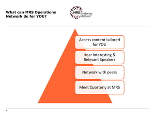 Operations network presentation | PPTX