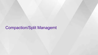 Compaction/Split Managemt
 