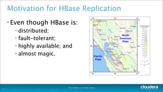 ©2014 Cloudera, Inc. All rights reserved.
Motivation for HBase Replication
• Even though HBase is:
• distributed;
• fault-tolerant;
• highly available; and
• almost magic.
3
 