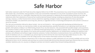 Safe harbor statement under the Private Securities Litigation Reform Act of 1995: This presentation may contain forward-lo...
